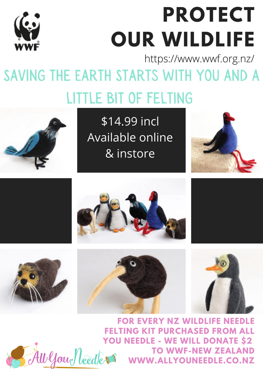 New Zealand Wildlife Series - Needle Felting Kits