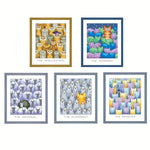 Load image into Gallery viewer, Stamped Cross Stitch Kit - Cartoon Animals 14CT