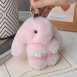 Load image into Gallery viewer, Soft Plush Bunny Keychain – Cute Fluffy Rabbit Bag Charm Gift