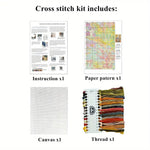 Load image into Gallery viewer, Stamped Cross Stitch Kit - Cartoon Animals 14CT