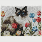 Load image into Gallery viewer, Latch Hook Rug Kit - Kitten in The Flowers