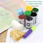 Load image into Gallery viewer, Latch Hook Rug Kit - Kitten in The Flowers