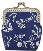 Load image into Gallery viewer, Sashiko Coin Purse DIY Kit