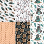 Load image into Gallery viewer, Birch 100% Cotton Fabric - Bear Garden Fat Quarters Bundle
