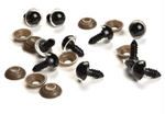 Load image into Gallery viewer, Safety Eyes with Washers Clear & Black