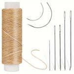 Load image into Gallery viewer, Waxed Thread & Leather Sewing Needle Kit