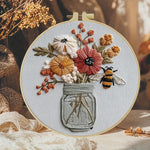 Load image into Gallery viewer, Stamped Embroidery - Buzzing Blooms