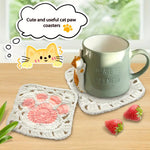 Load image into Gallery viewer, Crochet Kit - Paw Coaster