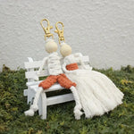 Load image into Gallery viewer, Macrame People Keychain