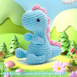 Load image into Gallery viewer, Amigurumi Kit - Blue Dinosaur