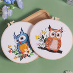 将图片加载到图库查看器,Stamped Embroidery - Owl