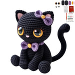 Load image into Gallery viewer, Amigurumi Kit - Black Cat