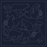 Load image into Gallery viewer, Sashiko 12 " Fabric Squares - 66400