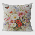 将图片加载到图库查看器,Stamped Cross Stitch Cushion Kit - Flowers & Butterflies