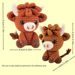 Load image into Gallery viewer, Amigurumi Kit - Highland Cow 9.5cm