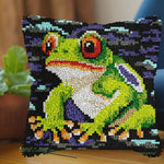 Load image into Gallery viewer, Latch Hook Cushion Kit - Tree Frog