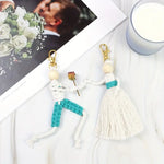Load image into Gallery viewer, Macrame People Keychain