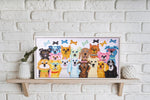 Load image into Gallery viewer, Diamond Dotz® Dogs Dinner Diamond Painting Kit – 32cm x 67cm