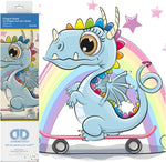 Load image into Gallery viewer, Diamond Dotz® Dragon Skate Diamond Painting Kit – 25cm x 23cm