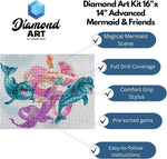 将图片加载到图库查看器,Diamond Art® Mermaid & Friends Diamond Art Kit – 47cm x 37cm