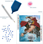 Load image into Gallery viewer, Diamond Dotz® Marvel Avengers Thor Strikes Diamond Painting Kit – 53cm x 42cm
