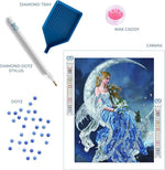Load image into Gallery viewer, Diamond Dotz® Wind Moon Diamond Painting Kit – 52cm x 68cm