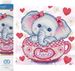 Load image into Gallery viewer, Diamond Dotz® Charity Elephant Diamond Painting Kit – 30cm x 30cm