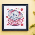 Load image into Gallery viewer, Diamond Dotz® Charity Elephant Diamond Painting Kit – 30cm x 30cm