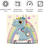 Load image into Gallery viewer, Diamond Dotz® Dragon Skate Diamond Painting Kit – 25cm x 23cm