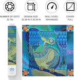 Load image into Gallery viewer, Diamond Dotz® Indian Owl Diamond Painting Kit – 51.5cm x 51.5cm