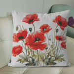 将图片加载到图库查看器,Stamped Cross Stitch Cushion Kit - Red Poppies