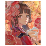 Load image into Gallery viewer, Paint by Number - Koi Girl (Anime)