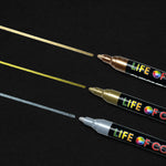 Load image into Gallery viewer, Chrome Mirror Effect - 3mm Medium Tip Acrylic Paint Pens (3)