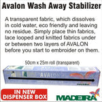 Load image into Gallery viewer, Madeira Avalon Wash-Away 50cmx25M (in Dispenser Box