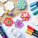 Load image into Gallery viewer, Brush Tip Acrylic Paint Pens - Floral Colours (12)