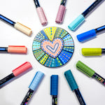 Load image into Gallery viewer, Brush Tip Acrylic Paint Pens - Ocean (12)