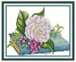 将图片加载到图库查看器,Stamped Cross Stitch Kit - Floral Grace 14CT
