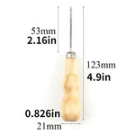 Load image into Gallery viewer, Wooden Handle Hook, Hole & Fine Point Awls with Nylon Thread for Shoe Repair & Upholstery Craft