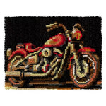 将图片加载到图库查看器,Latch Hook Rug Kit - Motorcycle