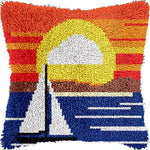 Load image into Gallery viewer, Latch Hook Cushion Kit - Sailing Sunset