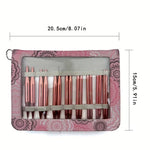 Load image into Gallery viewer, Interchangeable 13 Pair Circular Knitting Needle Set Rose Gold