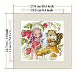 Load image into Gallery viewer, Stamped Cross Stitch Kit - Fairy's Forest Friend 14CT