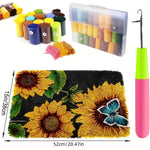Load image into Gallery viewer, Latch Hook Rug Kit - Sunflowers & Butterfly