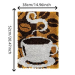 将图片加载到图库查看器,Latch Hook Rug Kit - Coffee Time