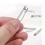 Load image into Gallery viewer, Safety Brooch Pins – Easy Fix Pin Backs for DIY Jewellery (5Pkt) 32mm Silver