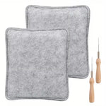 Load image into Gallery viewer, Needle Felting Pad Kit – Foam Mat with 2 Wooden Needles for DIY Wool Craft