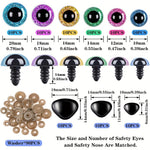 Load image into Gallery viewer, Safety Eyes with Washers GLITTER 20mm (1 Pair Pack)