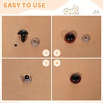 Load image into Gallery viewer, Safety Eyes with Washers TEDDY (5 Pairs Pack)