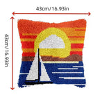 Load image into Gallery viewer, Latch Hook Cushion Kit - Sailing Sunset