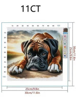 Load image into Gallery viewer, Stamped Cross Stitch - Buster The Boxer